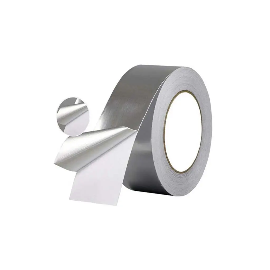 Aluminium Foil Tape Adhesive Sealing Tapes Heat Resistance Pipe Repair High Temperature Resistant Reflection Water-proof