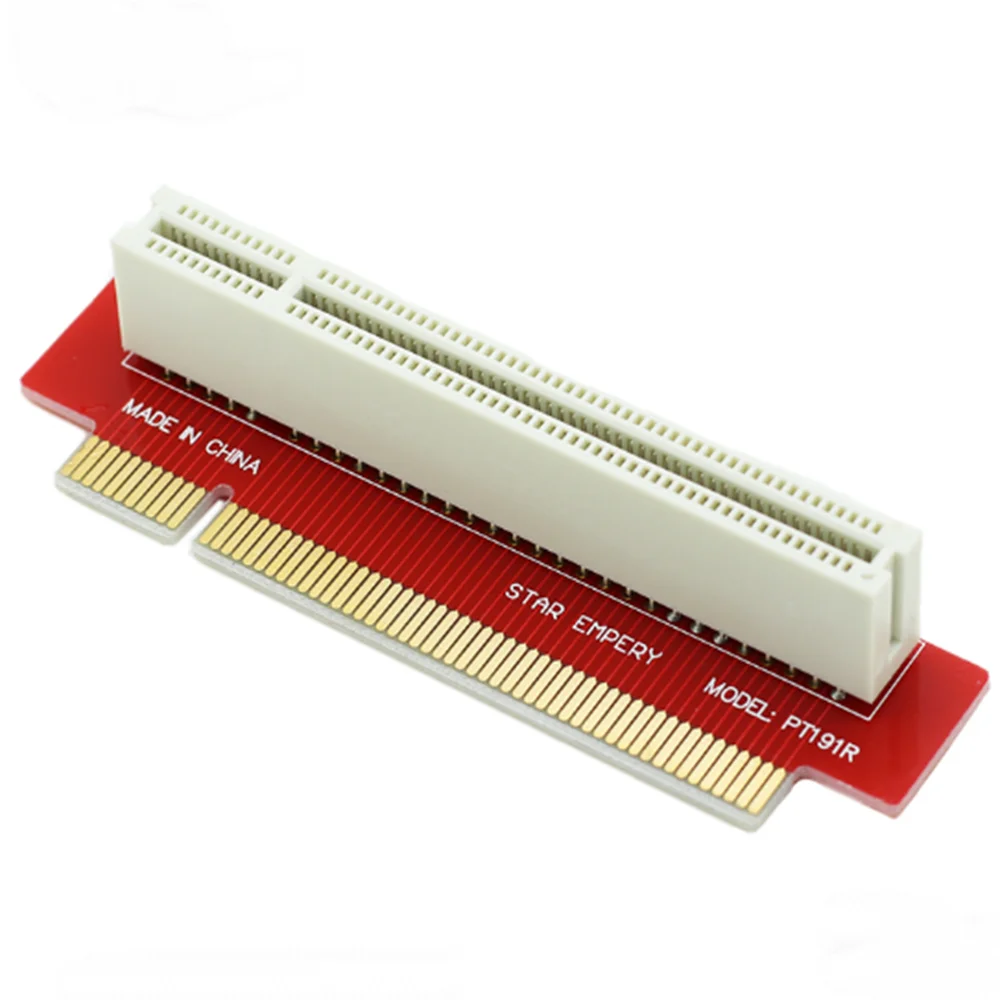 PCI reverse card forward card 1U chassis PCI horizontal adapter PT191 1U 90 degree 32-bit PCI riser card rack installation gold