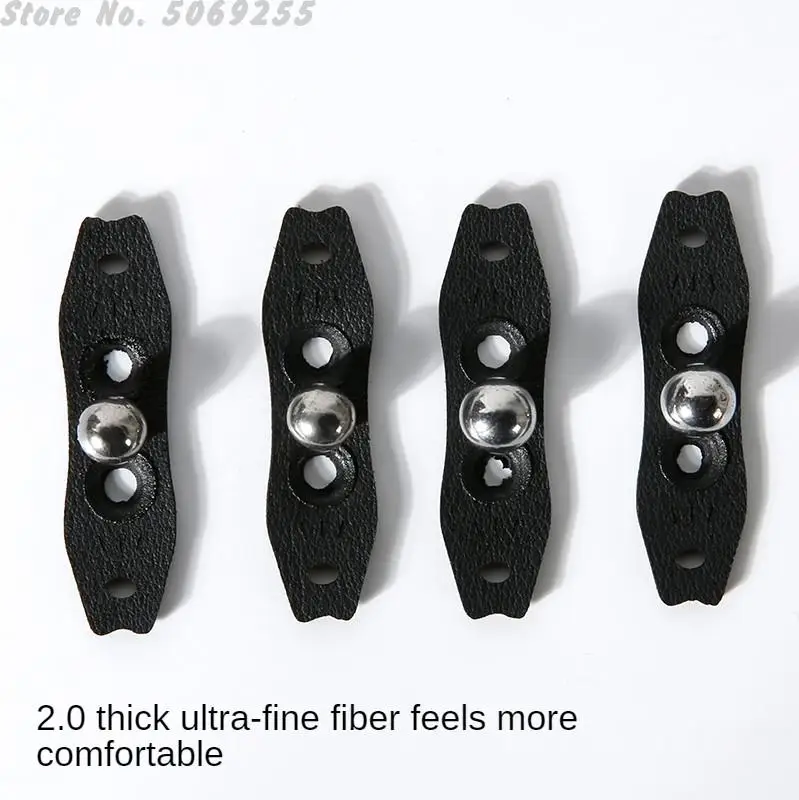 

20pcs Hunting Microfiber Leather Slingshots Pouches With Center Hole For Outdoor Catapults Sling Shots Fish Accessories