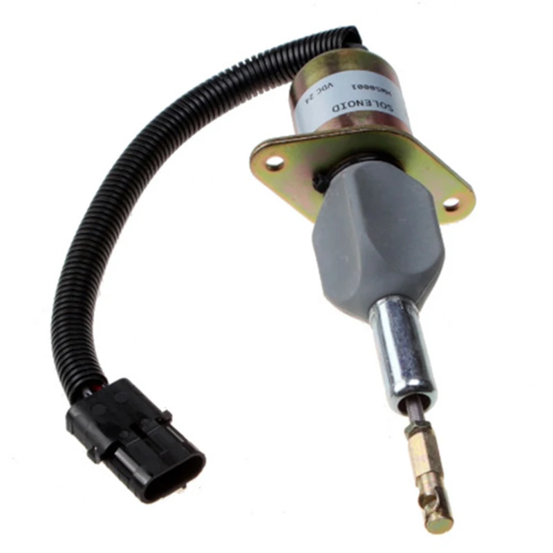 24V Stop Solenoid Valve 3928161 Electronic Engine Solenoid for Cummins Parts Cut Off Solenoid