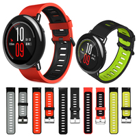 22mm Silicone Strap for Huami Amazfit Pace Stratos 3 2 2S GTR 47mm GTR 4/3/2 Smart Watch Band for Amazfit Bip 5