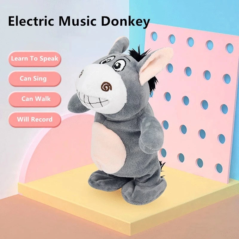 Juguete de peluche eléctrico para niños, Robot electrónico de oso que camina, habla, mascota, amigo, mascota divertida con sonido, canta canciones, graba, oso de peluche eléctrico