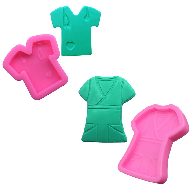 Nurse Uniform Silicone Sugarcraft Cupcake Baking Mold Fondant Cake Decorating Tools