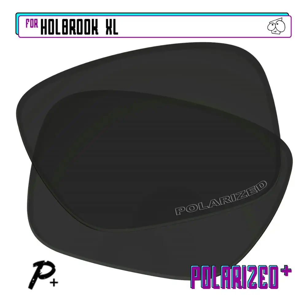 EZReplace Polarized Replacement Lenses for - Oakley Holbrook XL Sunglasses - Black P Plus