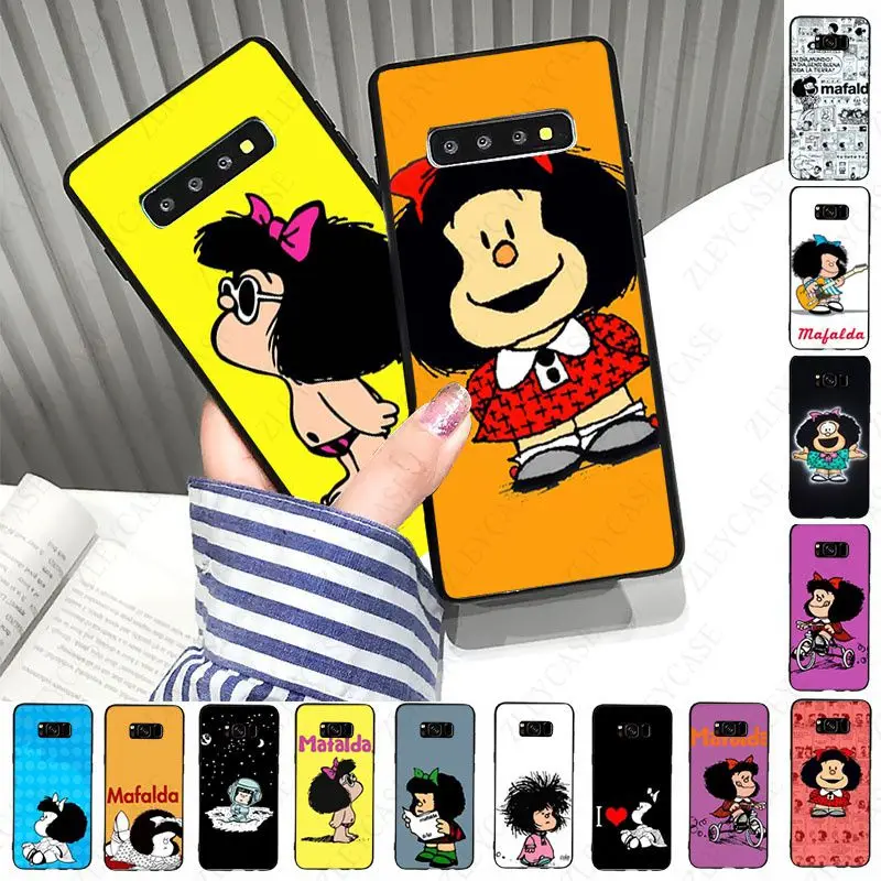 Mafalda Phone Case For samsung galaxy s10 s20fe s9 s30 s20ultra s21plus note8 note9 note10plus note20 ultra Coque Shell