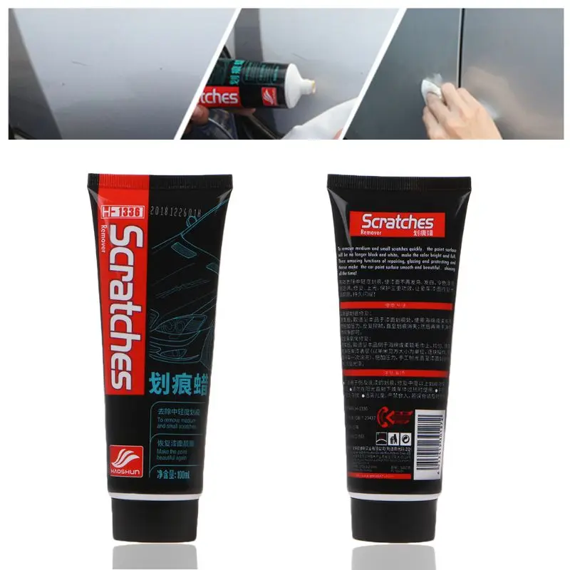 Kit de reparador de arañazos para coche, 100ml, cera de pulido, crema, removedor de pintura, cuidado