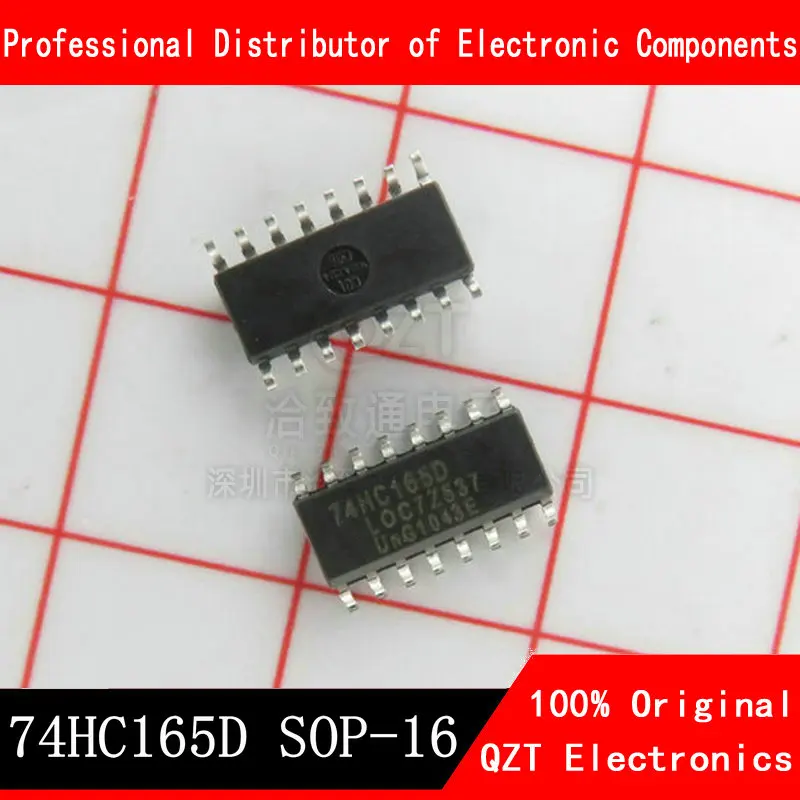 10PCS 74HC165D SOP16 74HC165 SOP SN74HC165DR SOP-16 SN74HC165 SMD nuevo y original IC