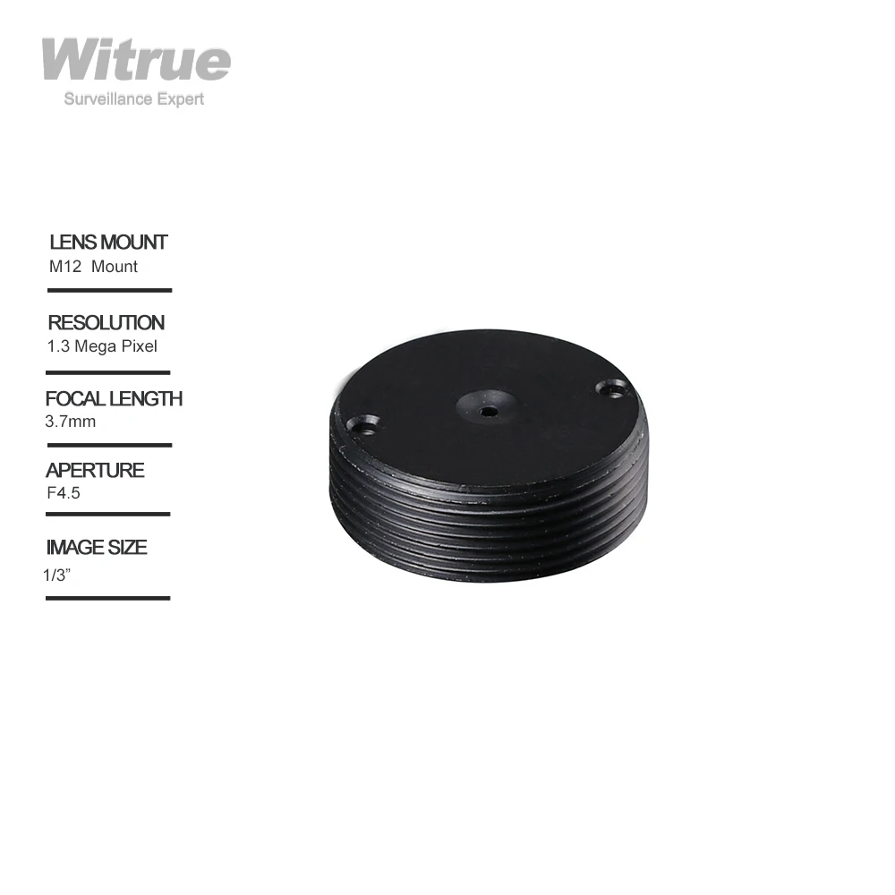 Witrue M12 Lens  Pinhole 3.7MM  1/3