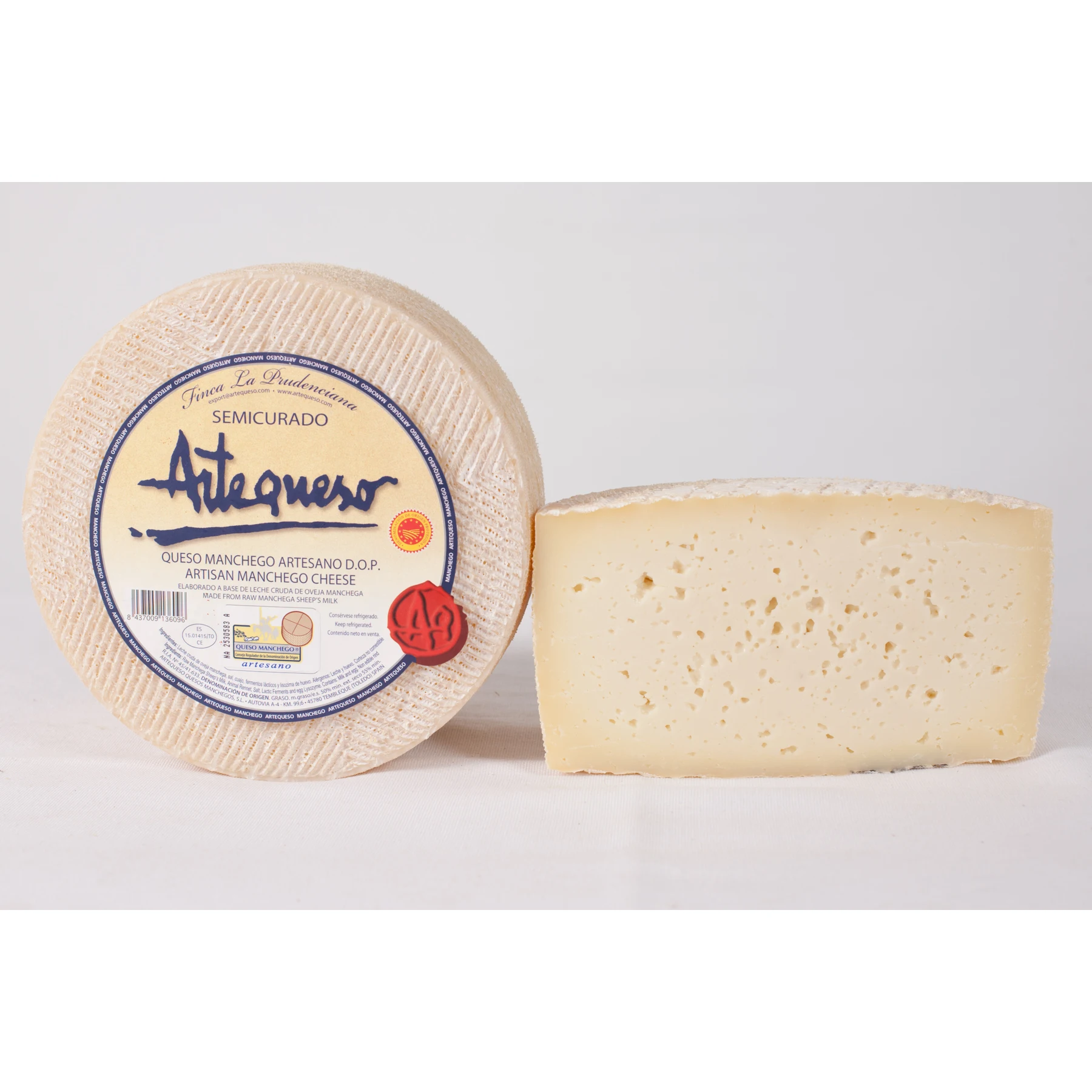 Cheese Manchego semi-cured D.O.P. -Artecheese-piece 3 kg