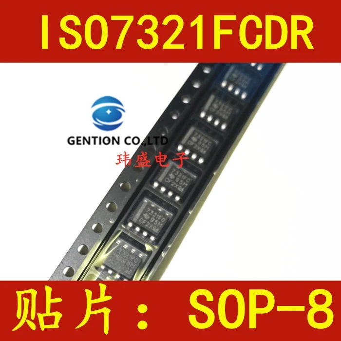 

10PCS ISO7321FCDR prints 7321FC SOP8 digital isolator in stock 100% new and original