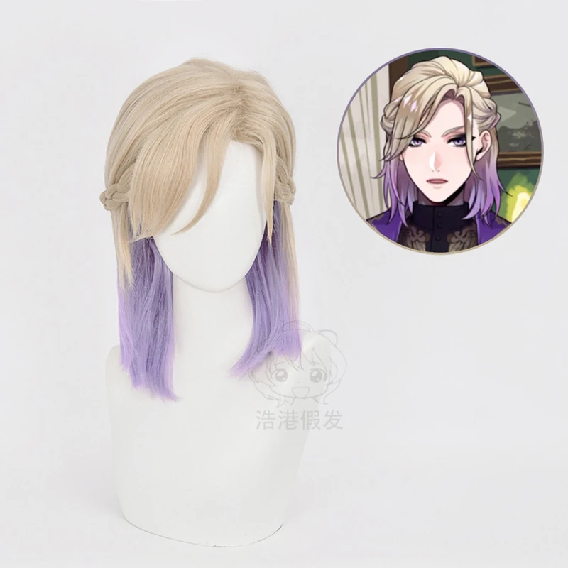 Game Twisted Wonderland Cosplay Vil Schoenheit Wigs Snow White Queen Cosplay Wig Light Purple Braids Synthetic Hair Wig