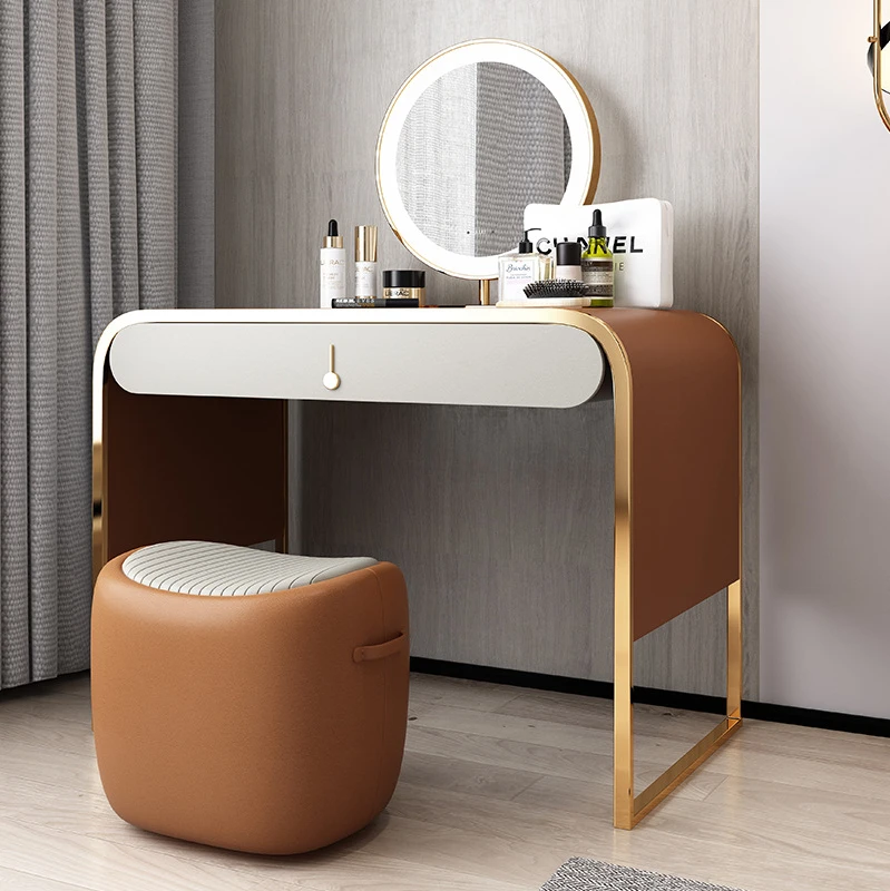 

Italian dresser mirror makeup stool 1.2 meters small household type lying to the makeup table factory wholesale