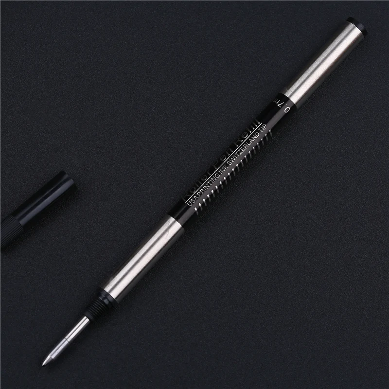 Picasso espio caneta recarga de rolo, caneta esferográfica com ponta em rolo 0.5mm 0.7mm, recarga de tinta preta azul com 1 peça