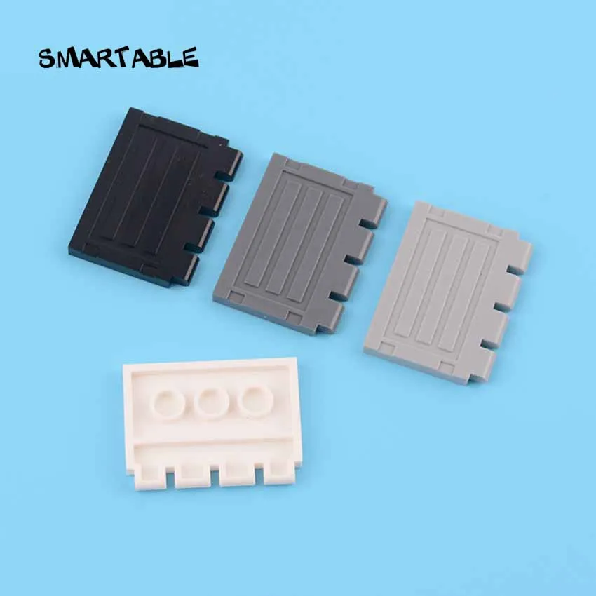 Smartable Hinge Tile 2x4 with Ribs Building Block MOC Parts Toys Compatible  Major Brands 2873 20pcs/lot