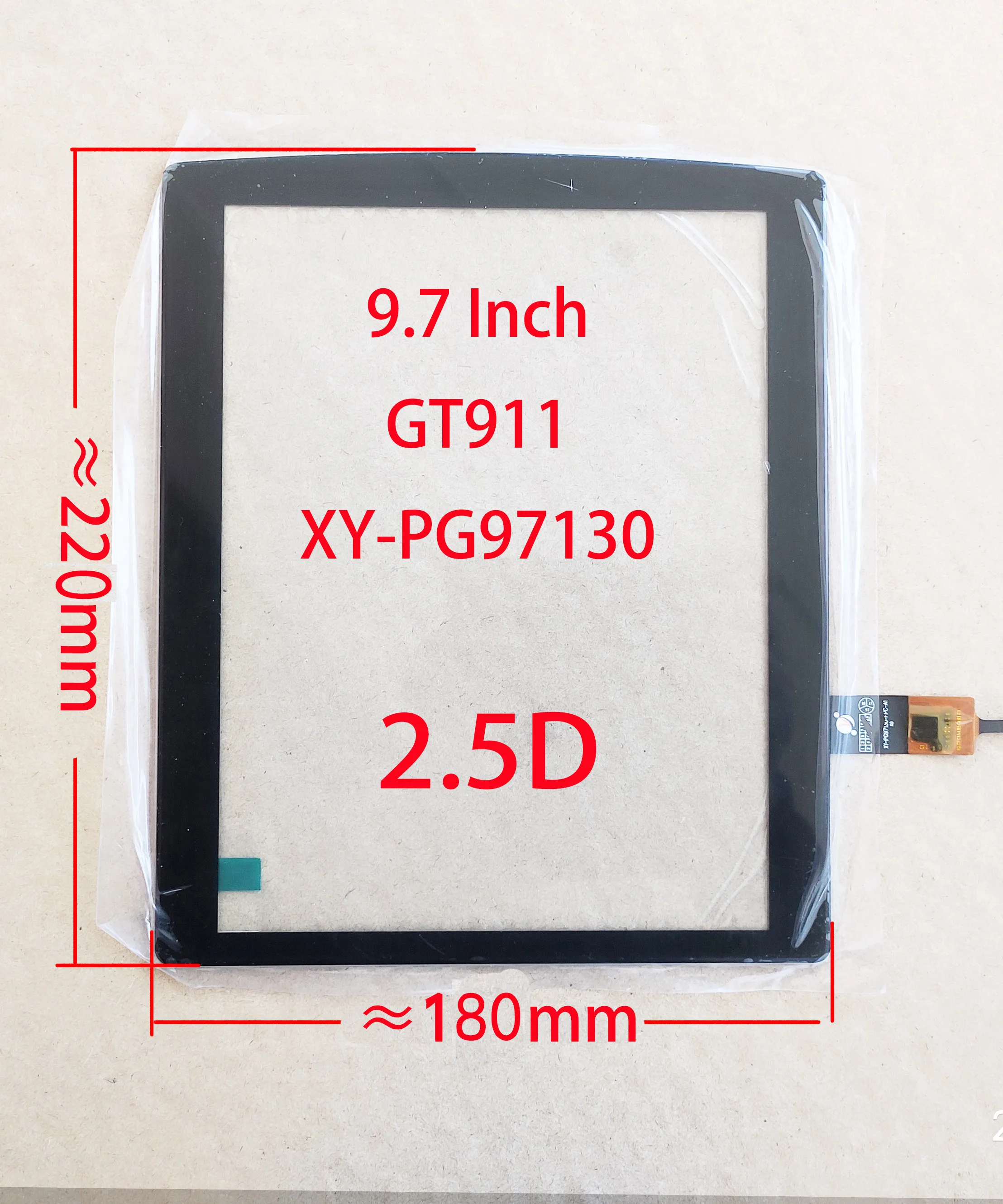 

9,7 дюймов Tesla емкостный сенсорный экран дигитайзер Датчик для радио 220*180 мм 6Pin GT911 XY-PG97130-FPC Honda Toyota VW