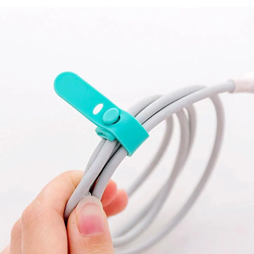 4PCS Cable Winder Silicone Cable Organizer Wire Wrapped Cord Line Storage Holder for iPhone Samsung Earphone MP4 High Quality