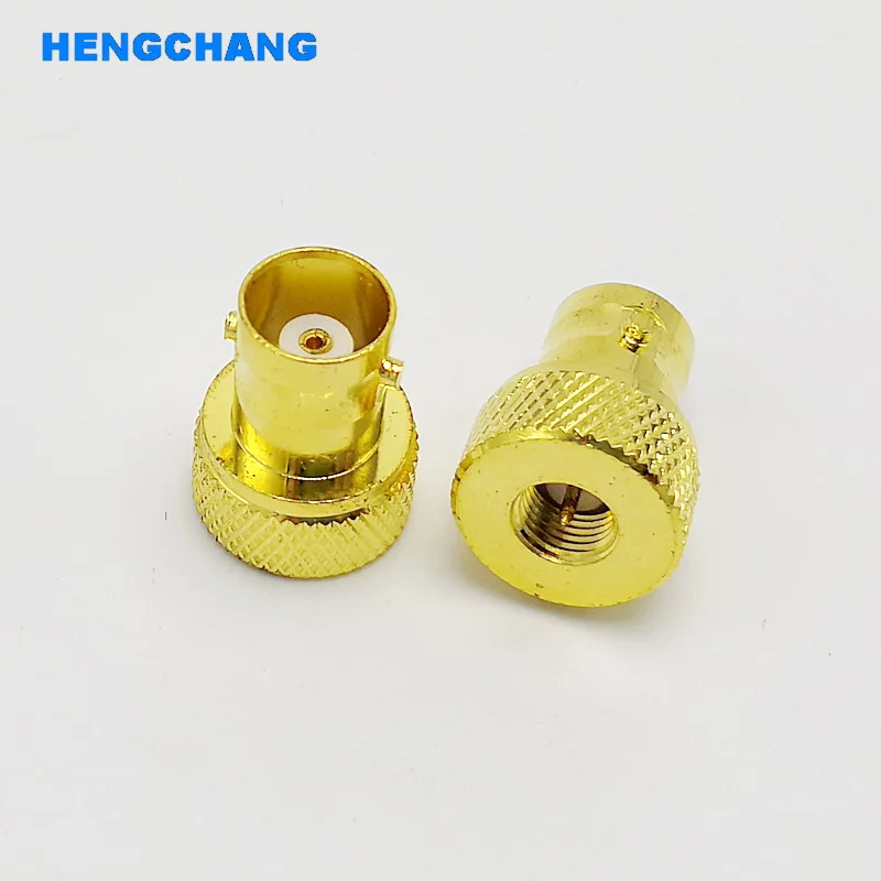 Adaptador bnc para sma, adaptador para antena bnc fêmea para sma macho, 10 peças