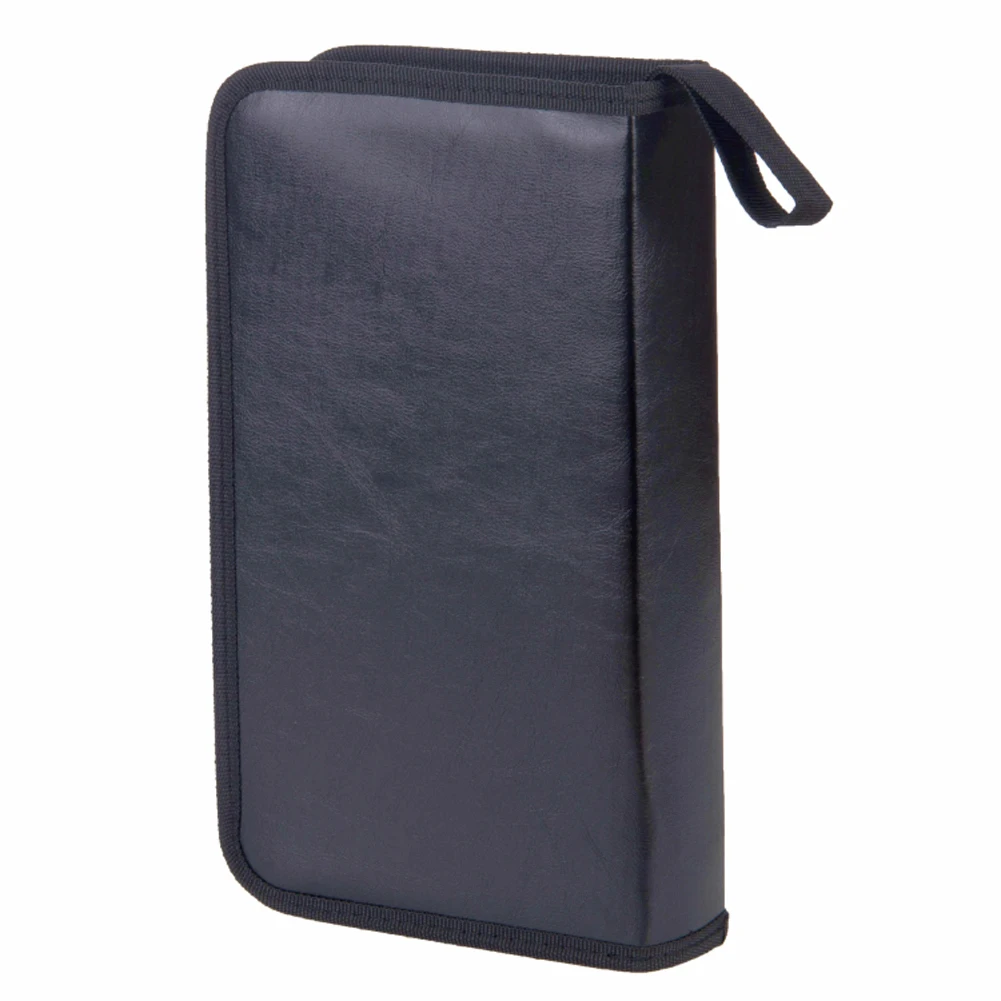 Защитная сумка для CD-дисков из искусственной кожи, 80 рукавов