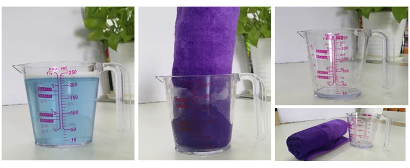 30x70 CM Car Wash Microfiber Towel Car Cleaning Drying Cloth Hemming Car Care Cloth Detailing Car Wash Blue purple/gray Towel