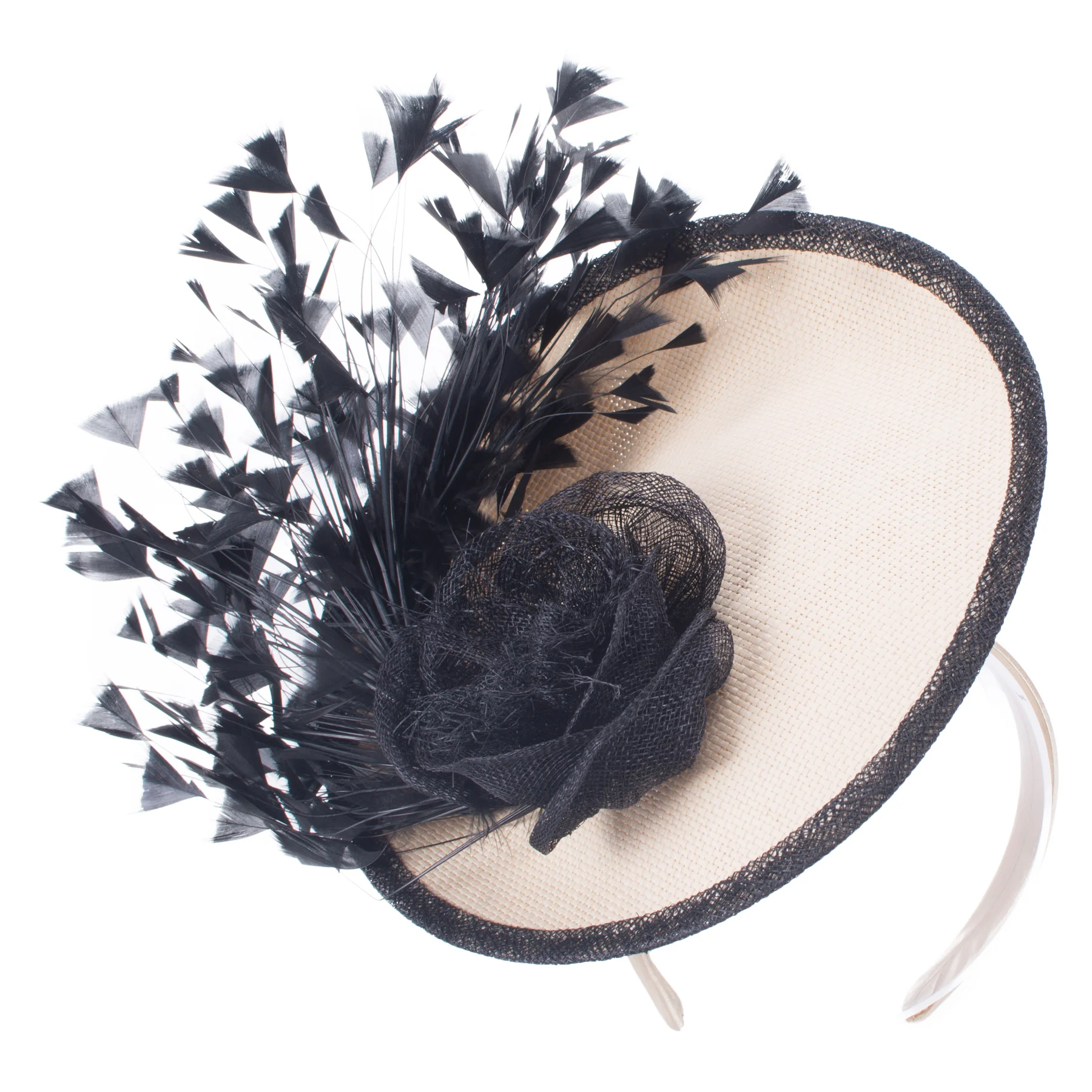 

Lawliet Womens Elegant Look Straw Sinamay Saucer Headpiece Fascinator Cocktail Hats T448