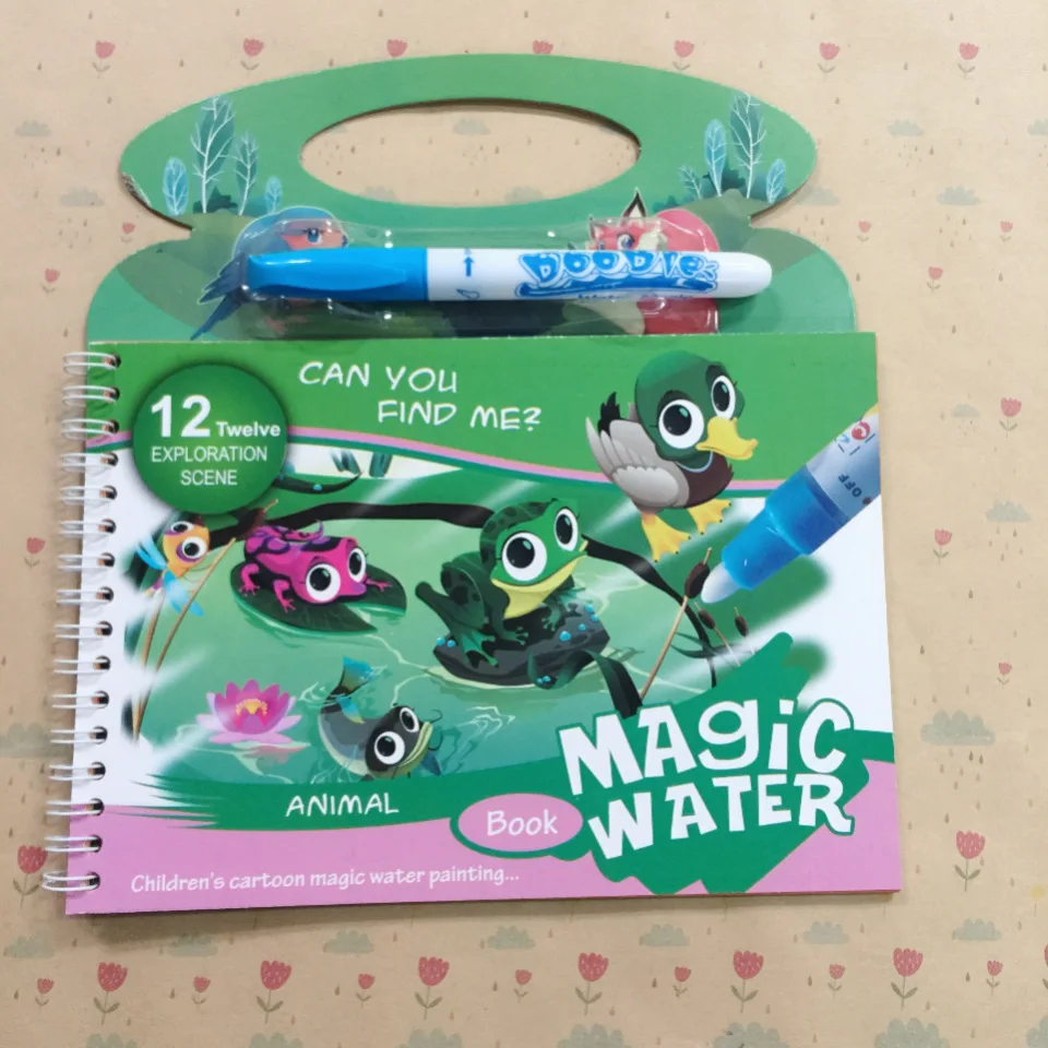 Magic Water Painting Book libro da colorare asilo protezione ambientale colore pittura bordo giocattolo regalo pittura bambini