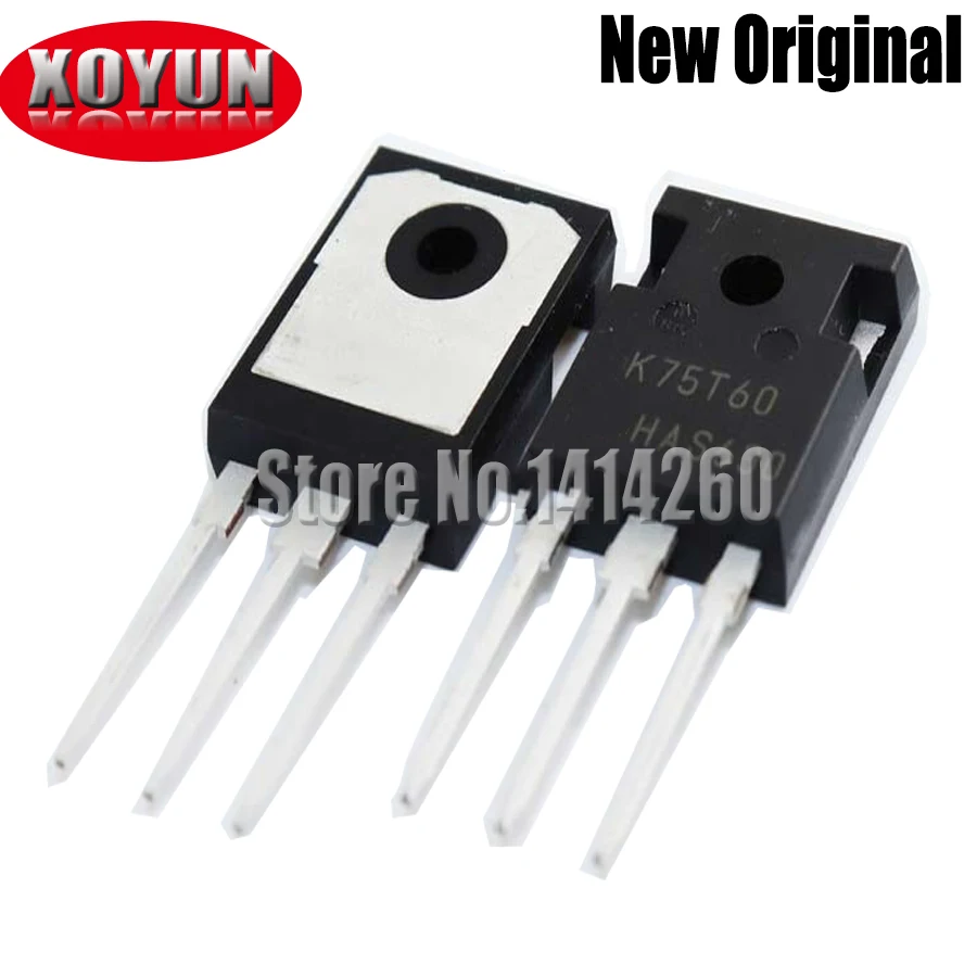 2pcs  IKW75N60T K75T60 TO-247 IGBT600V 75A Free shipping