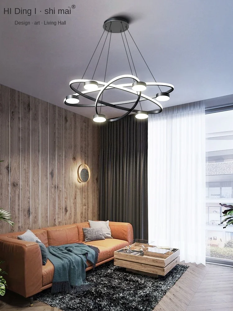 Lamp in the Living Room Light Luxury Chandelier Creative Simple Nordic Style Restaurant Post-Modern Atmosphere Internet