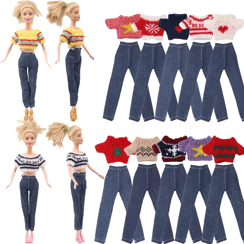 Barbies Clothes Handmade Sweater Fashion Casual Style In A Variety Of Colors Suitable For Autumn And Winter,Holiday Gifts