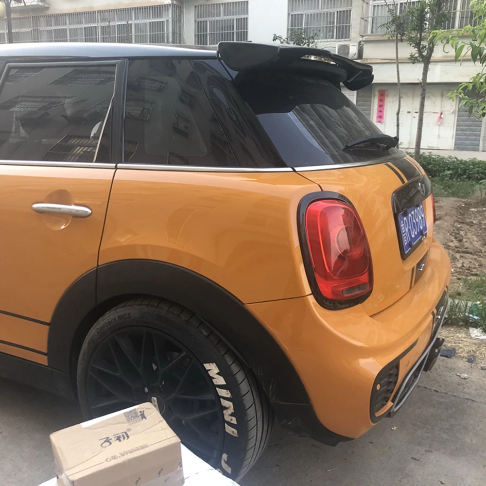 Accesorios de piezas de automóvil, alerón de labio trasero de plástico ABS sin pintar de Color, alerón de labio trasero, 1 Uds. Para BMW MINI Spoiler, estilo de coche