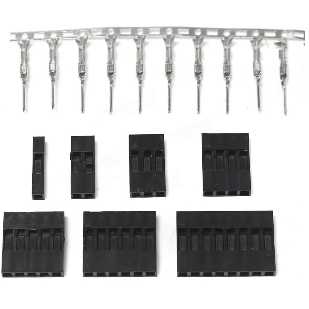 310 قطع من 2.54 مللي متر الذكور والإناث DuPont لاعبا والإناث (1Pin 2Pin 3Pin 4Pin 5Pin 6Pin 8pin) رأس موصل فرز عدة #4