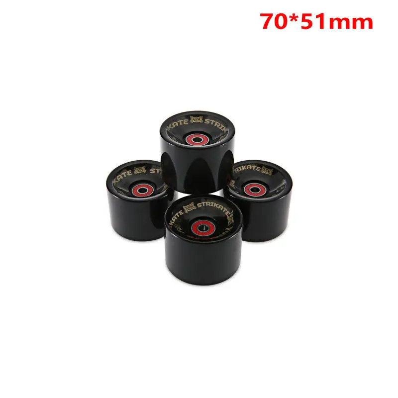 STRIKATE Neue Longboard Räder 78A 70*51mm Skateboard PU Räder 4 stücke Weiche Longboard Räder 60*45mm