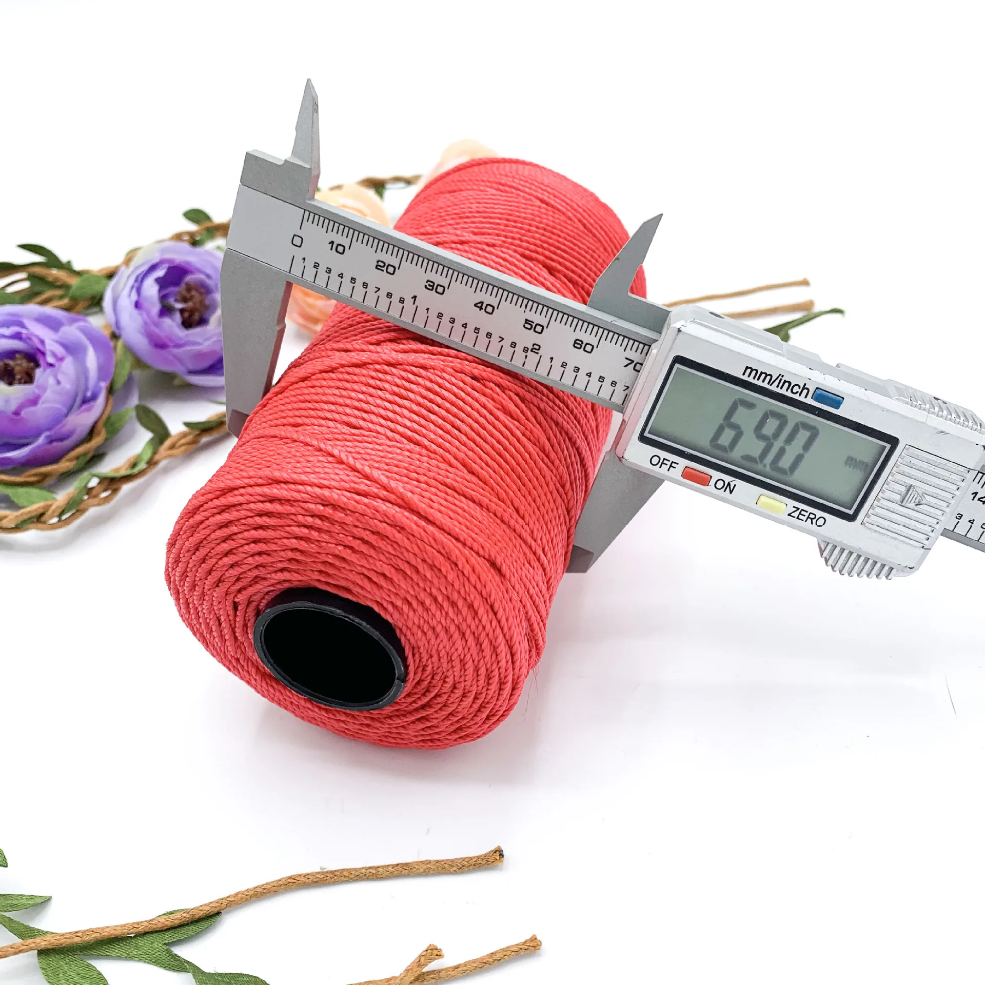 120 g/rolka 1.5mm lina poliestrowa przewód polipropylenowy Macrame Knitting tkania arkusz z tworzywa sztucznego szydełka nici prezent dla Knitter
