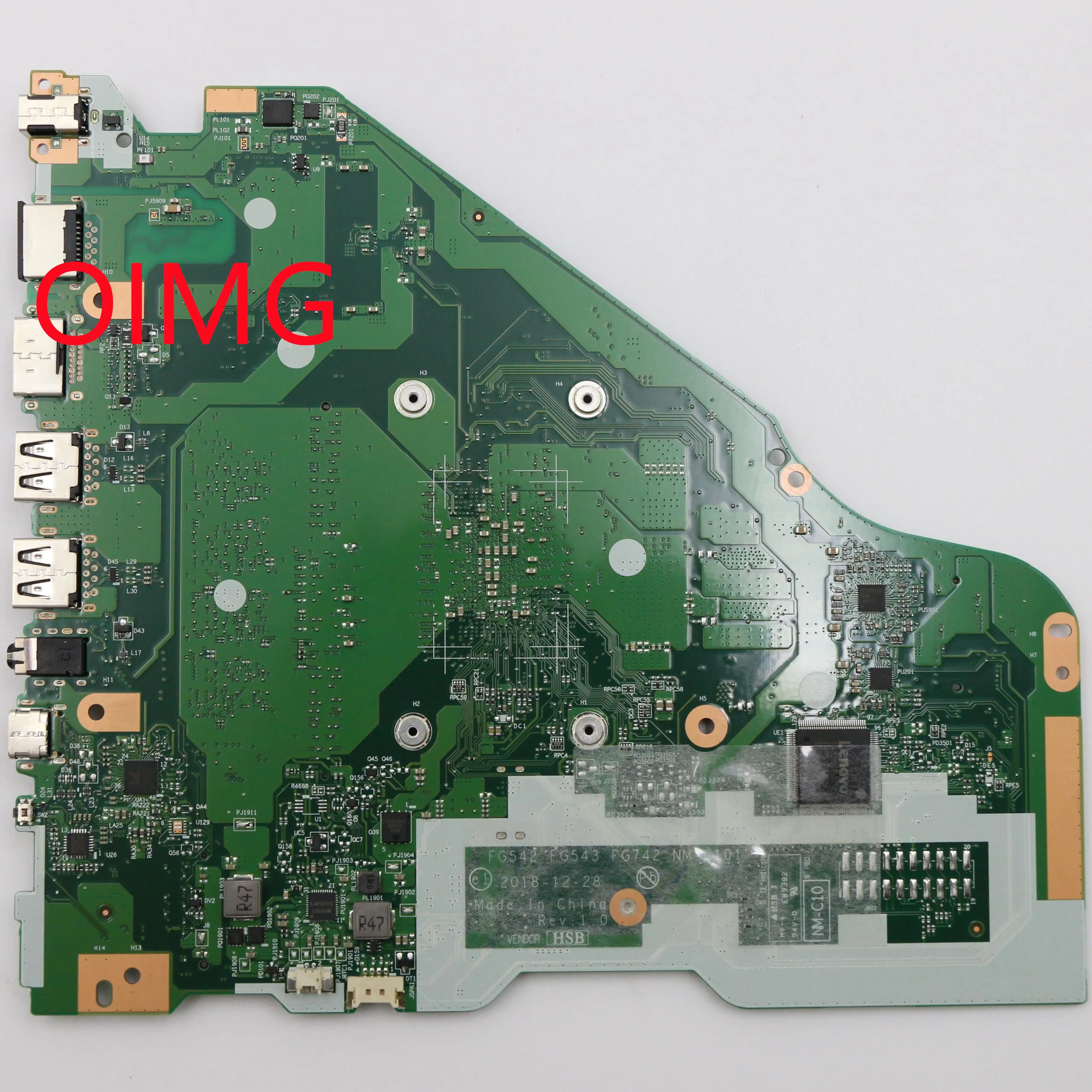 Imagem -02 - Nova Placa-mãe para Laptop Fg542 Fg543 Fg742 L34015api L340-17api V155-15api sn Nm-c101 Fru pn 5b20s41835 Cpu r3 r5 r7 Uma Dram 4g