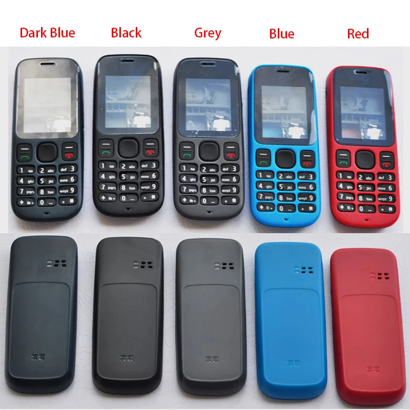 For Nokia 101 1010 Plastic New Full Housing Baterry Cover+Middle Frame+Front Frame+English Keypad