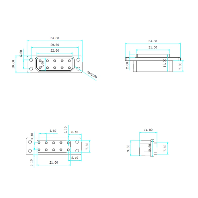 1Pair VTOL Servo Quick Release Connector Steering Gear 6/10Pins High Current Male Female Plug for RC Turbojet Aircraft DIY Parts