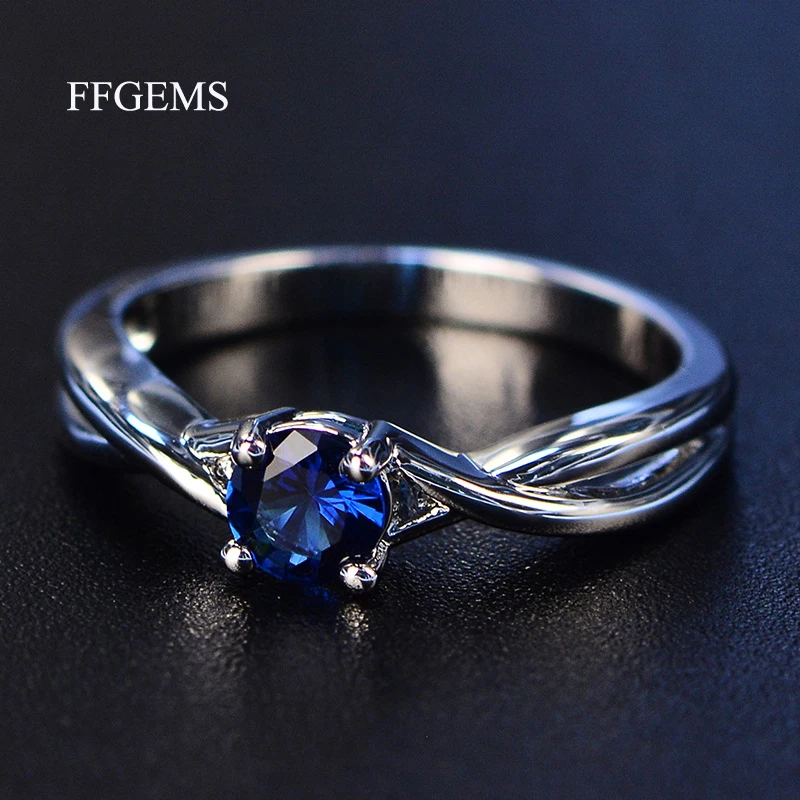 FFGems Gemstone zultanite Amethyst Silver Ring Blue Sapphire Ring Silver 925 Jewelry Aquamarine Rings For Women Engagement Rings