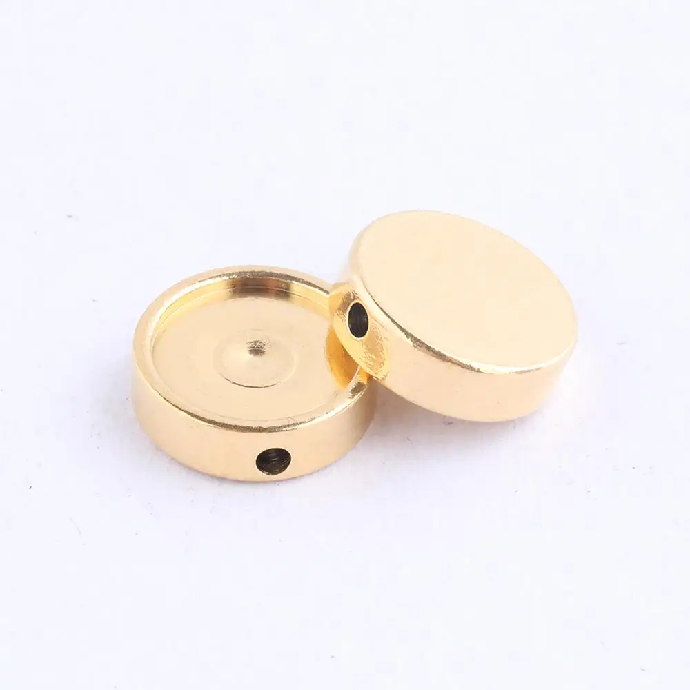 10pcs Fit 10mm Round Cabochon Spacer Base Settings Diy Bracelet Bezel Blanks For Jewelry Making Supplies