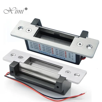 מנעול חשמלי ANSI Standard Heavy Duty Electric Strike Lock 1000kg החזקה בכוח זכוכית דלת חשמלית לפתיחה/נעילה מתכווננת