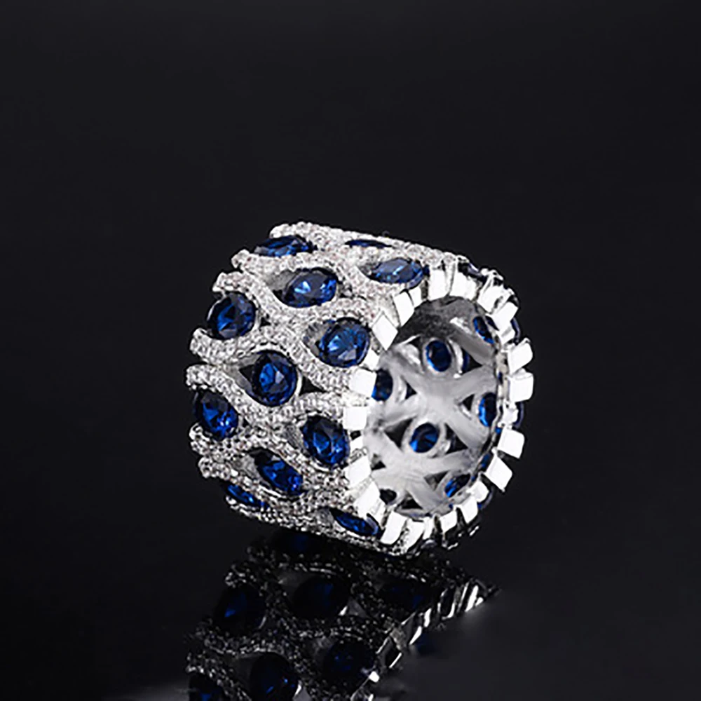 Vintage Gemstone Rings for Women Ruby Sapphire Wedding Engagement Cocktail Party Ring Fine Jewelry Anniversary Gift Accessories