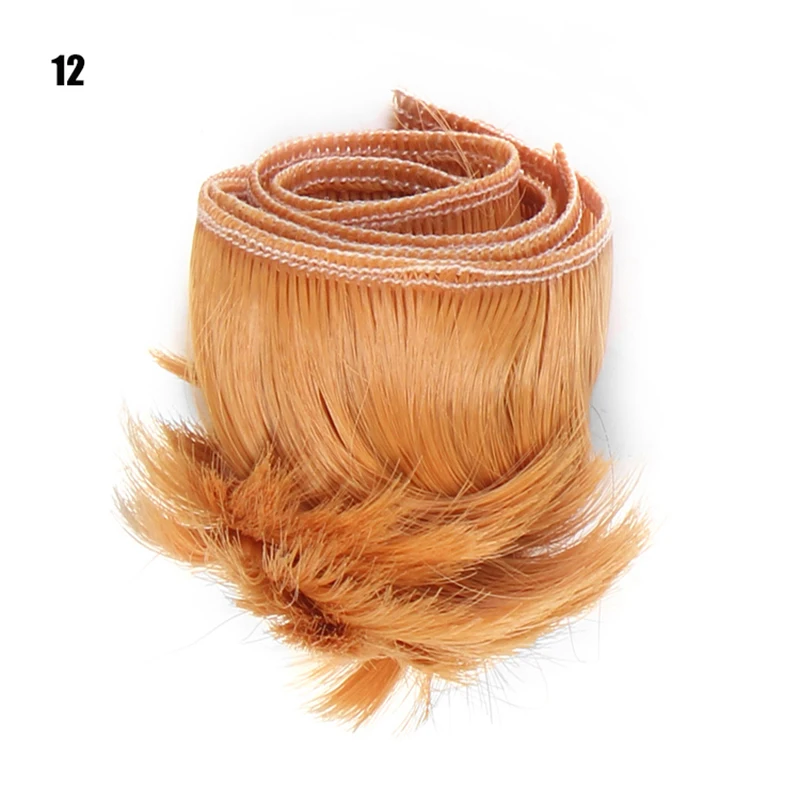 Mini Tresses de Couleur Noire, Blanche et Brune de 5cm, Matériel pour Perruque de Cheveux pour 1/3 1/4 BJD, Accessoires de Beurre à Haute Température