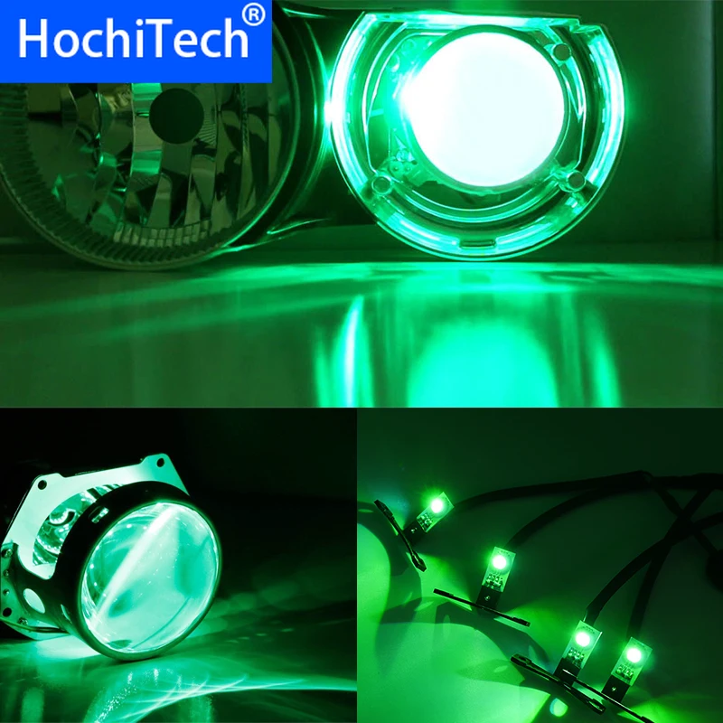 

Беспроводной контроллер RGB светодиодный светильник Demon Eyes для BMW E87 E21 E30 E36 E46 E90 E24 E63 E32 E38 E65 E31 Объектив проектора без ошибки