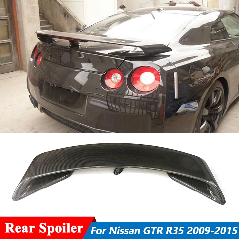 Carbon Fiber Back Trunk Wing Rear Spoiler For Nissan GT-R R35 Tuning Car Body Kit 2009-2015