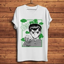 Men's Funny Anime T-Shirt, Yyu Yu Hakusho, Urameshi Yuusuke, Casual White T-Shirt, Unisex Streetwear, New