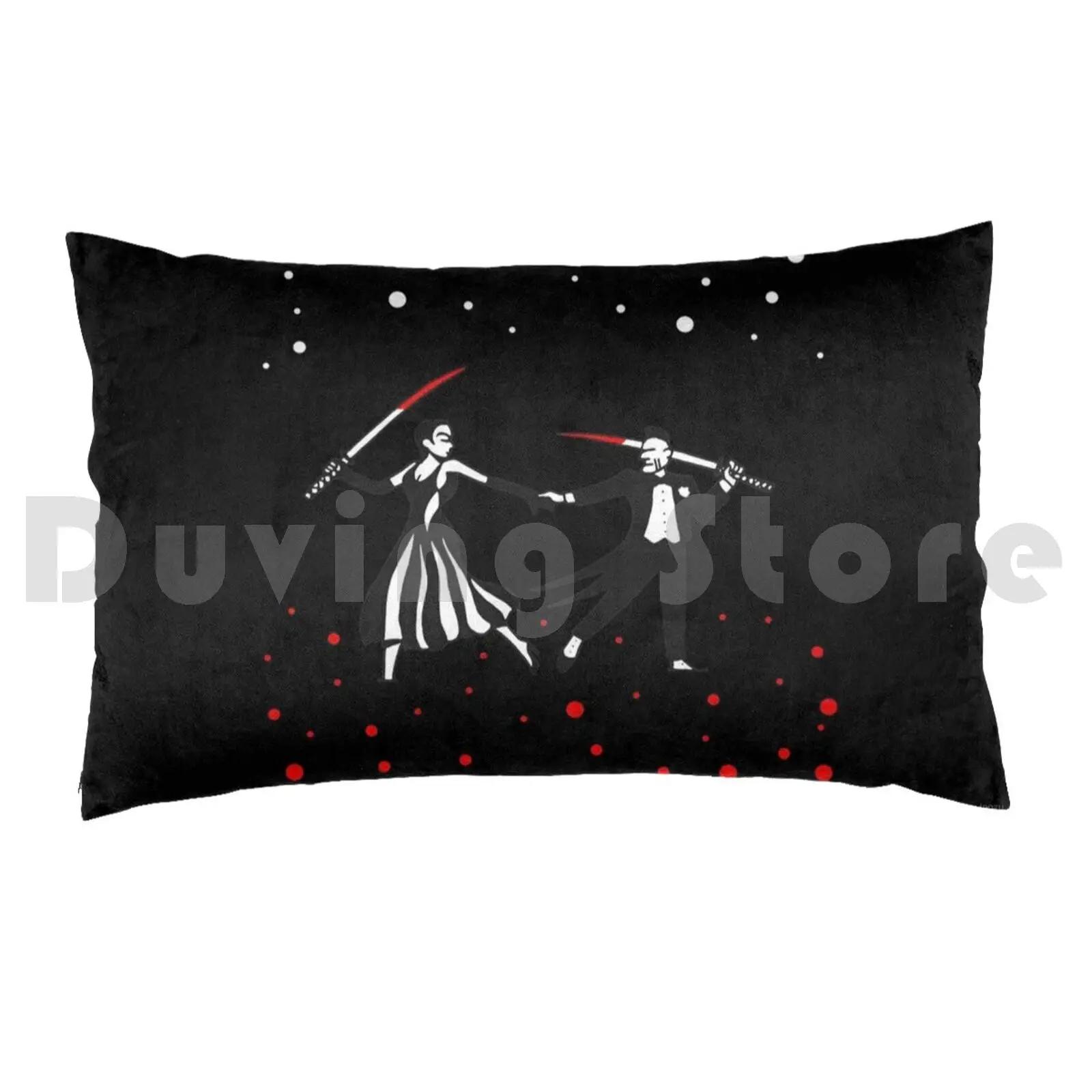 Kill Ginger And Fred ( On Black ) Pillow Case DIY 50*70 Astaire Ballroom Frank Miller Fred Ginger Katana