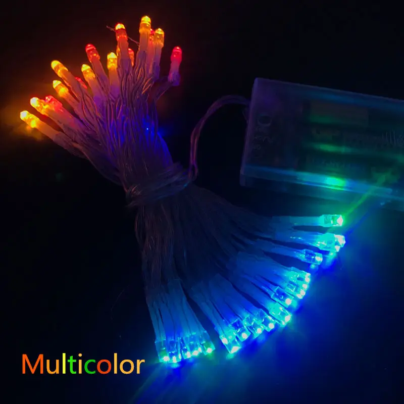 AA Battery Operated LED String Lights 10/20/40/80/160 for Xmas Garland Party Wedding Decoration Christmas Flasher Fairy Lights