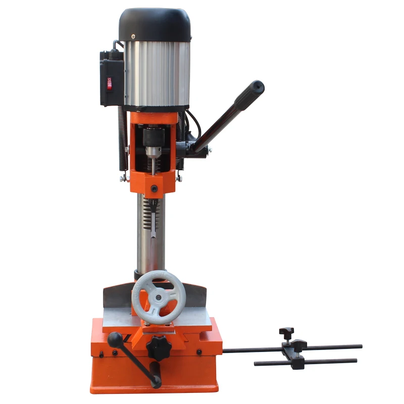 Woodworking square tenoning machine 550W slotting drilling machine vertical single tenon groove machine bench drill tenoning