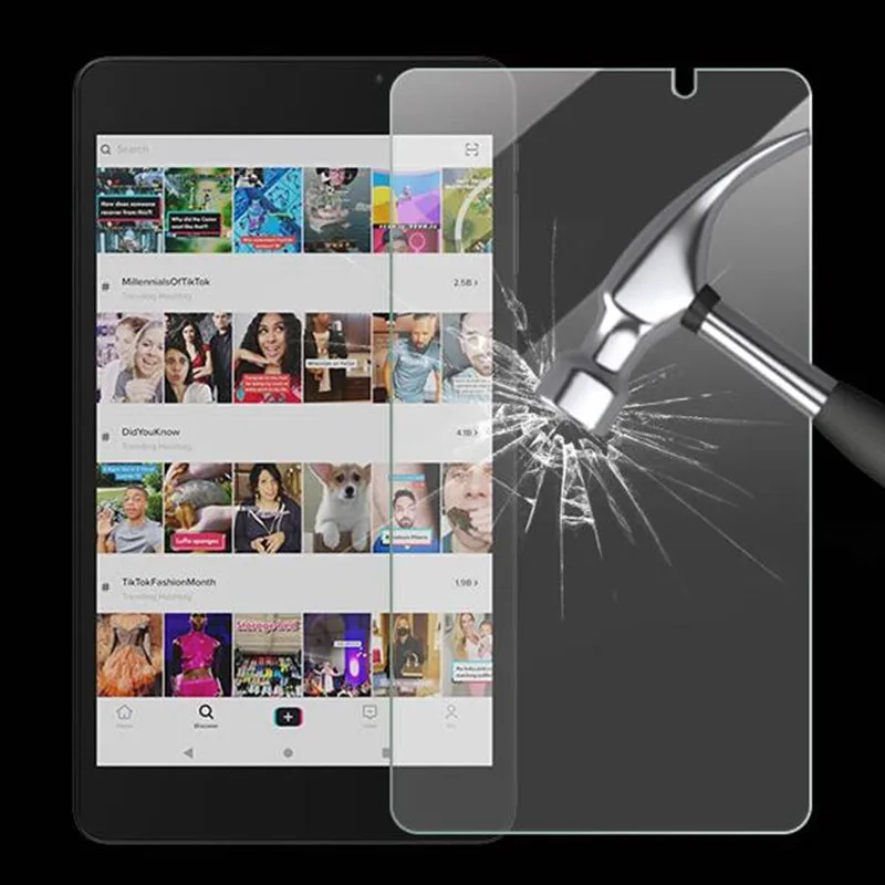 9H Hardness Tempered Glass For ALLDOCUBE iPlay8T  8 inch Tablet Screen Protector Protective Flim