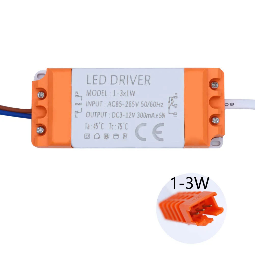 1-36W Double-color Shell Isolated driver Power Supply Constant Current 300mA Automatic Voltga Control Lighting Transformers