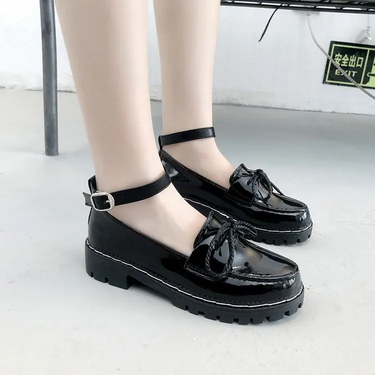 Lolita shoes daily loli shoes Lolita soft girl student cute girl Japanese small leather shoes cute doll shoes tea party spread r