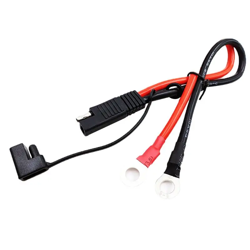 

Battery Charging Cable SAE to O Ring Terminal Connectors Harness 10AWG Quick Disconnect SAE Cable for Motorcycles, Cars